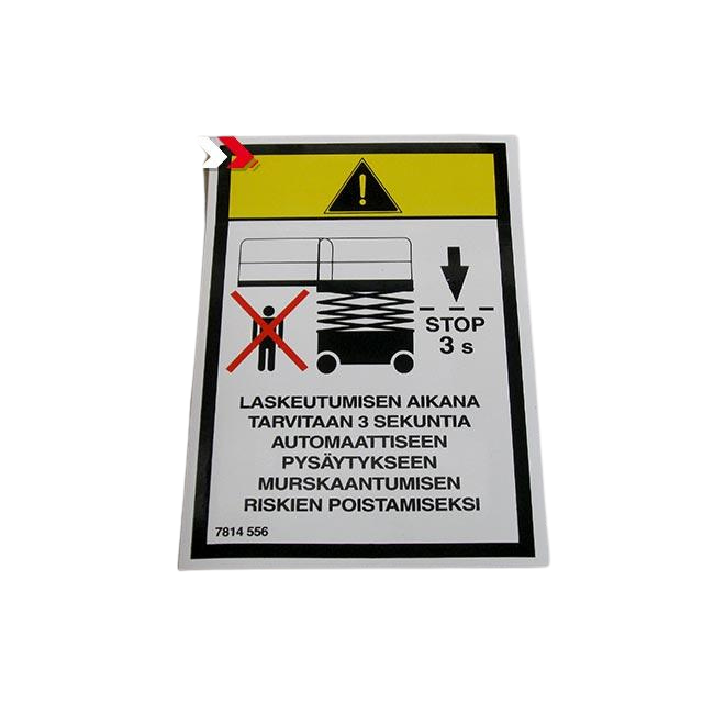 3078145560 Stop Time Label | Genuine Haulotte