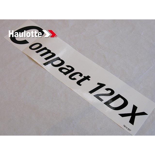 3078146370 Compact 12Dx Label | Genuine Haulotte
