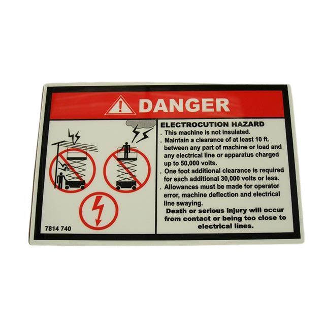 3078147400 Electrocution Label | Genuine Haulotte