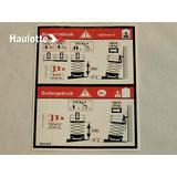 3078149100 Floor Height + Load Label | Genuine Haulotte