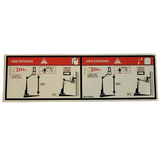 3078149450 Floor Height + Load Label | Genuine Haulotte