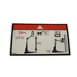 3078149460 Floor Height + Load Label | Genuine Haulotte