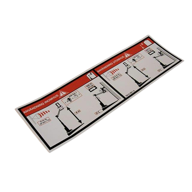 3078149510 Floor Height + Load Label | Genuine Haulotte