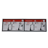 3078149560 Floor Height + Load Label | Genuine Haulotte