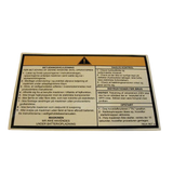 3078149670 Operating Instruction Label | Genuine Haulotte