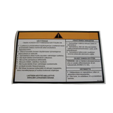 3078149680 Operating Instructions Label | Genuine Haulotte