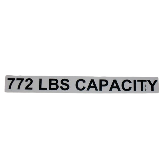 3078150050 Decal, Load Capacity, Basket, Hb62 | Genuine Haulotte