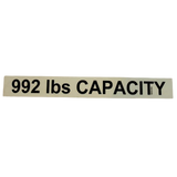 3078150100 Load Capacity Label | Genuine Haulotte