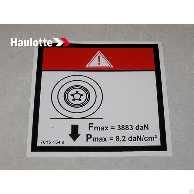 3078151540 Load On One Wheel | Genuine Haulotte