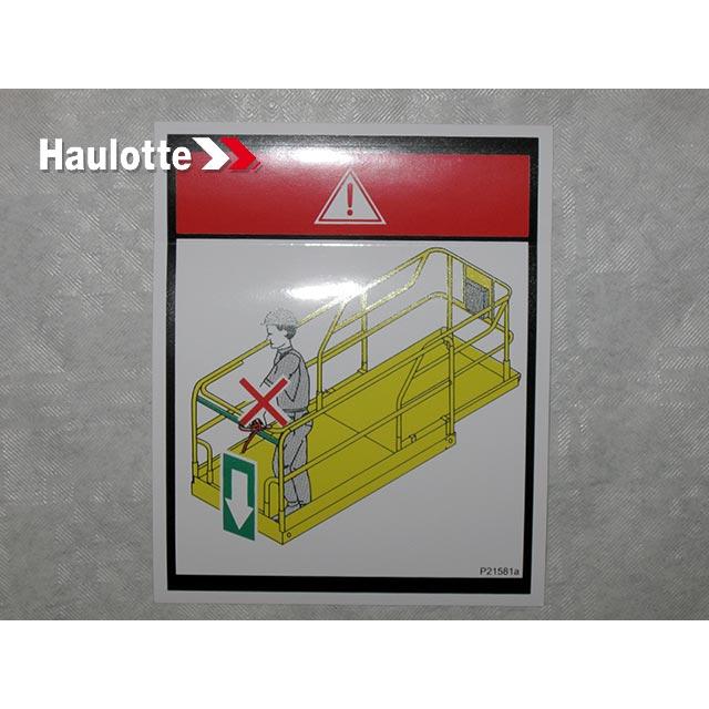 307P215810 Sliding Bar Decal | Genuine Haulotte