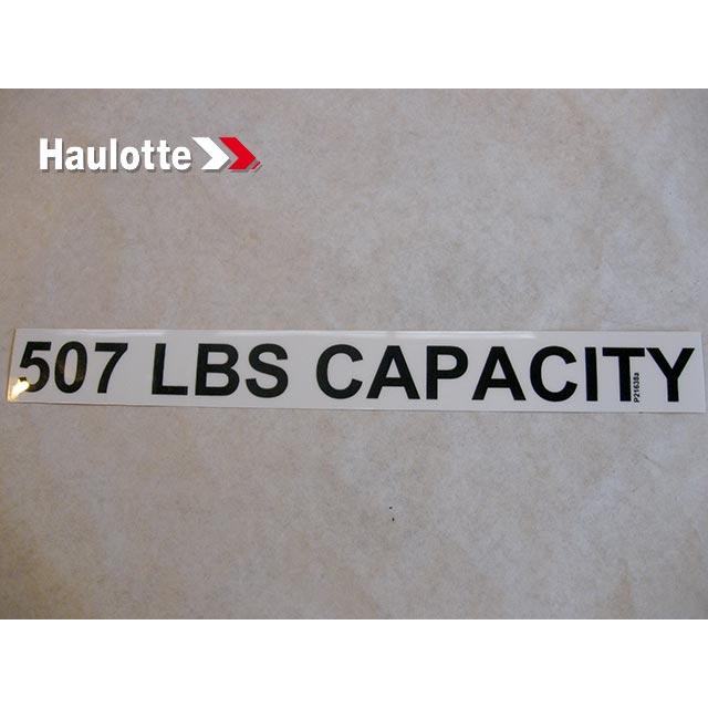 307P216380 Permitted Load Label | Genuine Haulotte