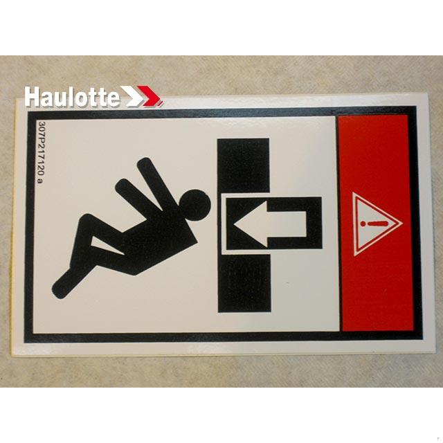 307P217120 Body Crushing Label | Genuine Haulotte