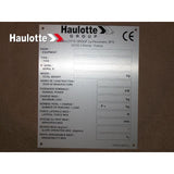 307P218070 Manufacturer S Plate Serail Number Mandatory | Genuine Haulotte