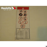 307P218660 Label | Genuine Haulotte