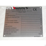 307P220810 Manufacturer Plate | Genuine Haulotte