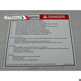 307P222760 Operating Instructions Label | Genuine Haulotte