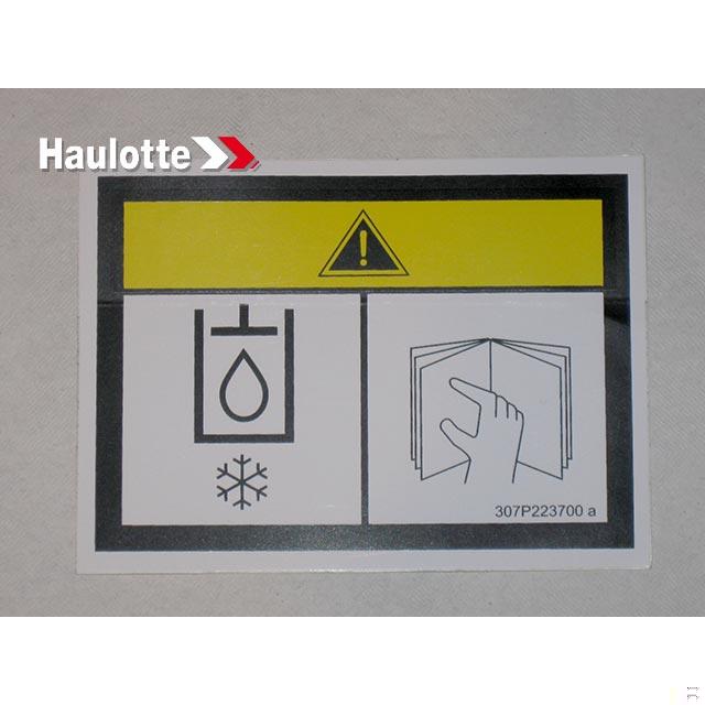 307P223700 Labels-Label | Genuine Haulotte