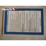 307P225160 Info-Explanation Label | Genuine Haulotte