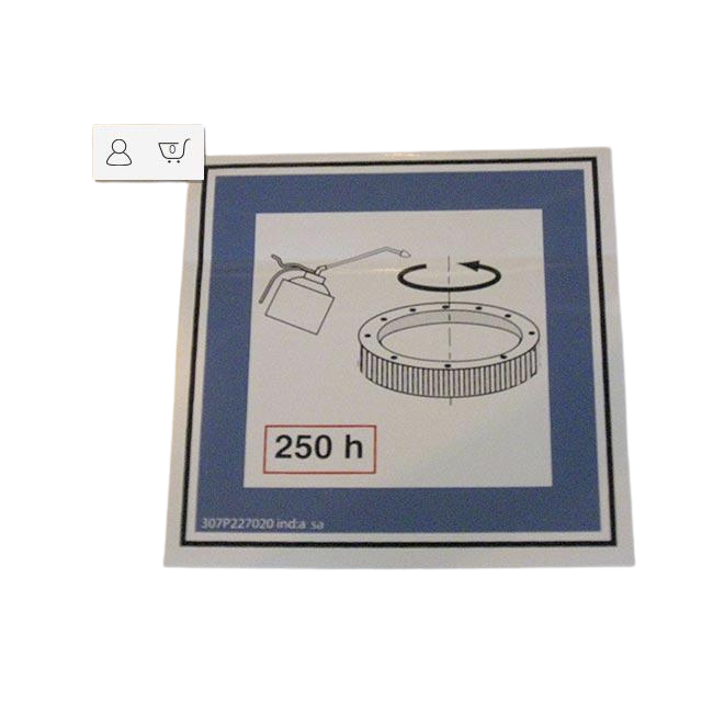 307P227020 Grease Label | Genuine Haulotte