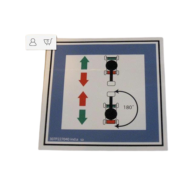 307P227040 Translation Label | Genuine Haulotte