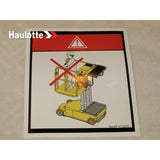 307P228060 Label | Genuine Haulotte