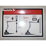 307P228420 Floor Height + Load Label | Genuine Haulotte