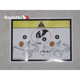 307P228450 Verouillage Label | Genuine Haulotte