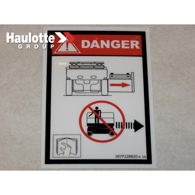 307P228820 Locking Drawer Label | Genuine Haulotte