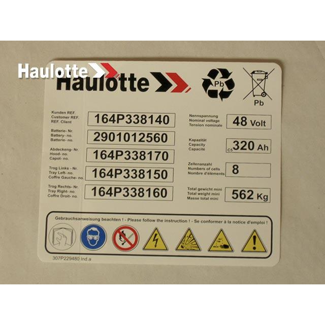 307P229480 Ensemble Batterie Semi Traction | Genuine Haulotte