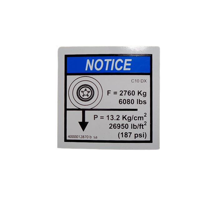 4000012870 Ground Pressure Load C10Dx | Genuine Haulotte