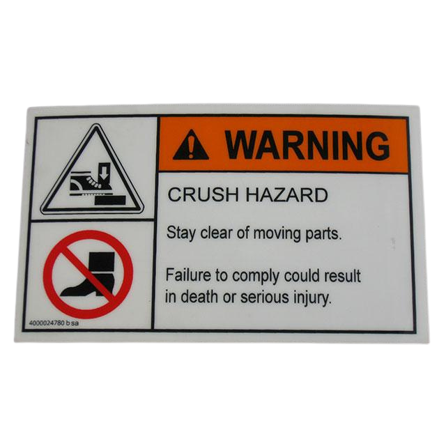 4000024780 Feet Injury Label | Genuine Haulotte