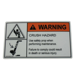 4000024850 Decal, Crush Hazard Warning | Genuine Haulotte