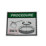 4000025160 Lubrication Label | Genuine Haulotte