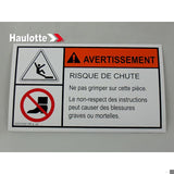 4000068180 Feet Injury Label | Genuine Haulotte