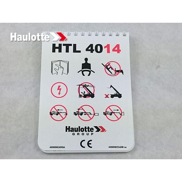 4000083560 Chart Working Aera 4014Prevol- | Genuine Haulotte