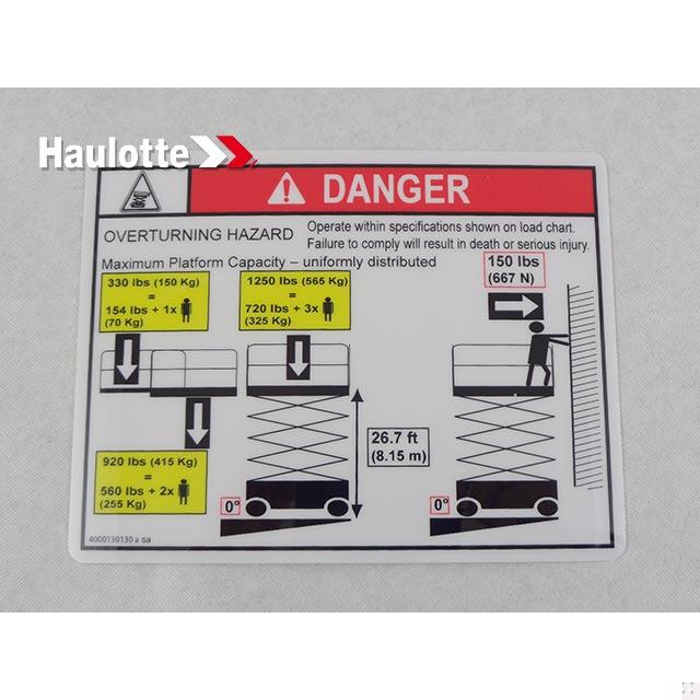 4000130130 Load Height C2668Rt | Genuine Haulotte