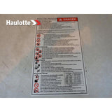 4000130270 Decal, Troubleshooting Insructions | Genuine Haulotte