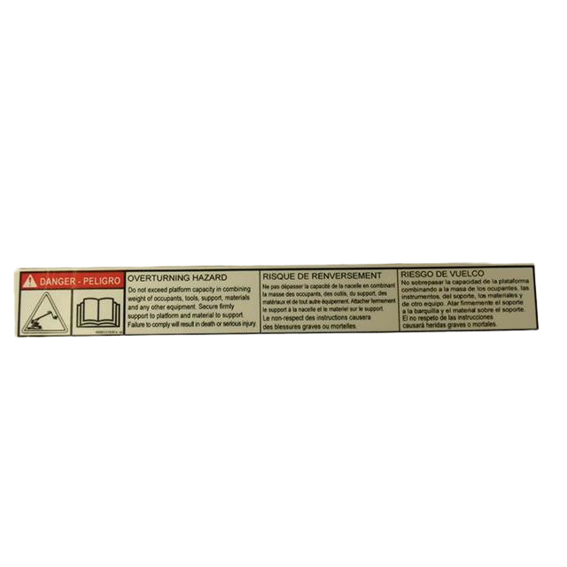 4000131830 Decal-Danger-Overturning Hazard | Genuine Haulotte