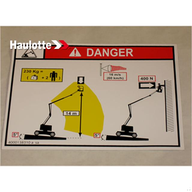 4000138310 Load Height Ha16Rtj | Genuine Haulotte