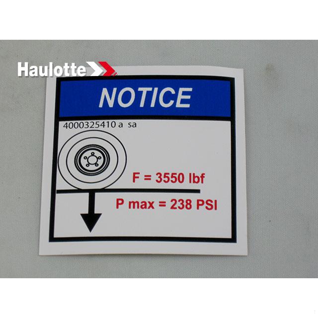 4000325410 Ground Pressure Load 10Us | Genuine Haulotte
