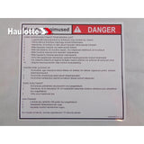 4000360870 Instruction Label | Genuine Haulotte