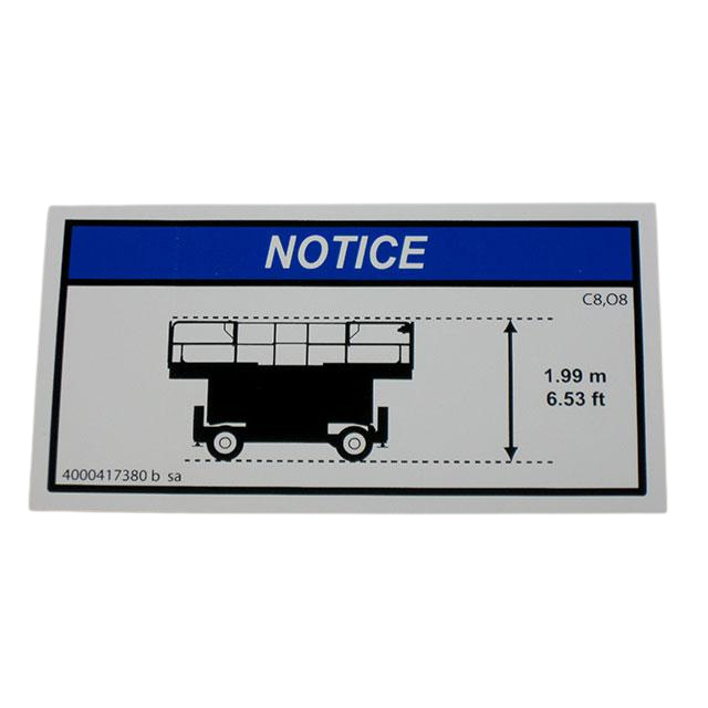 4000417380 Information Explanation C8 | Genuine Haulotte