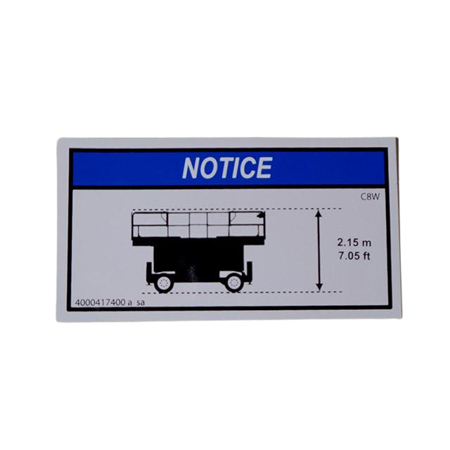 4000417400 Information Explanation C8W | Genuine Haulotte