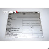 4000572280 Manufacturer Plate | Genuine Haulotte