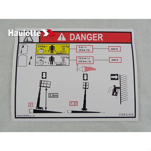 4000596940 Load Height 6 | Genuine Haulotte