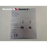 4000700160 Manufacturer Plate | Genuine Haulotte