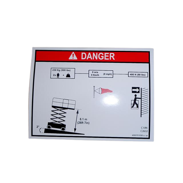 4000701030 Decal-Load Height | Genuine Haulotte