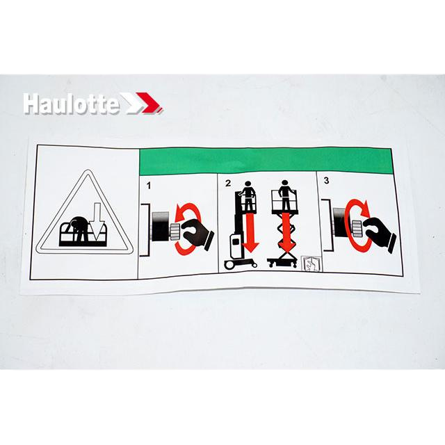 4000713190 Info-Explanation Label | Genuine Haulotte