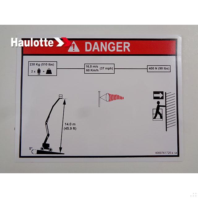 4000761720 Load Height | Genuine Haulotte