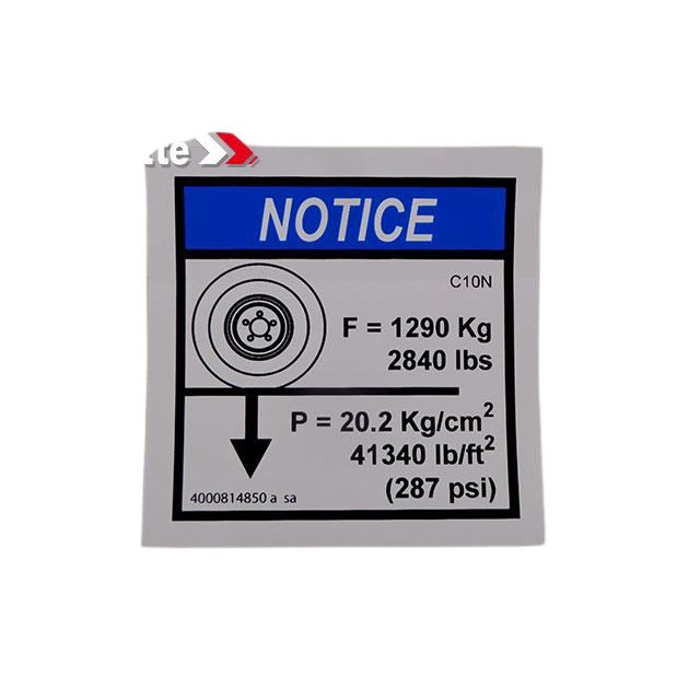 4000814850 Load Ground Pressure | Genuine Haulotte